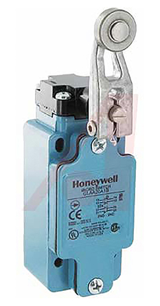 Honeywell GLA Series Roller Lever Limit Switch, 2NO/2NC, IP67, DPDT, Die Cast Zinc Housing, 600V ac Max, 10A Max