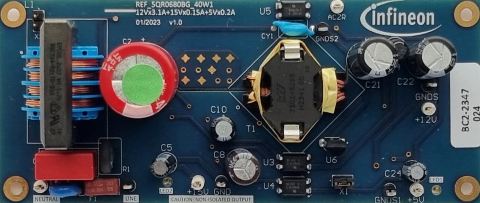 Infineon REF5QR0680BG40W1TOBO1 MOSFET for REF5QR0680BG40W1TOBO1 for Refrigerator