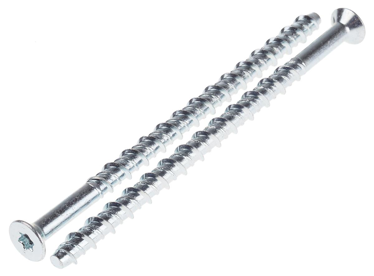 RS PRO Carbon Steel Anchor Bolt M6 x 130mm, 6mm Fixing Hole
