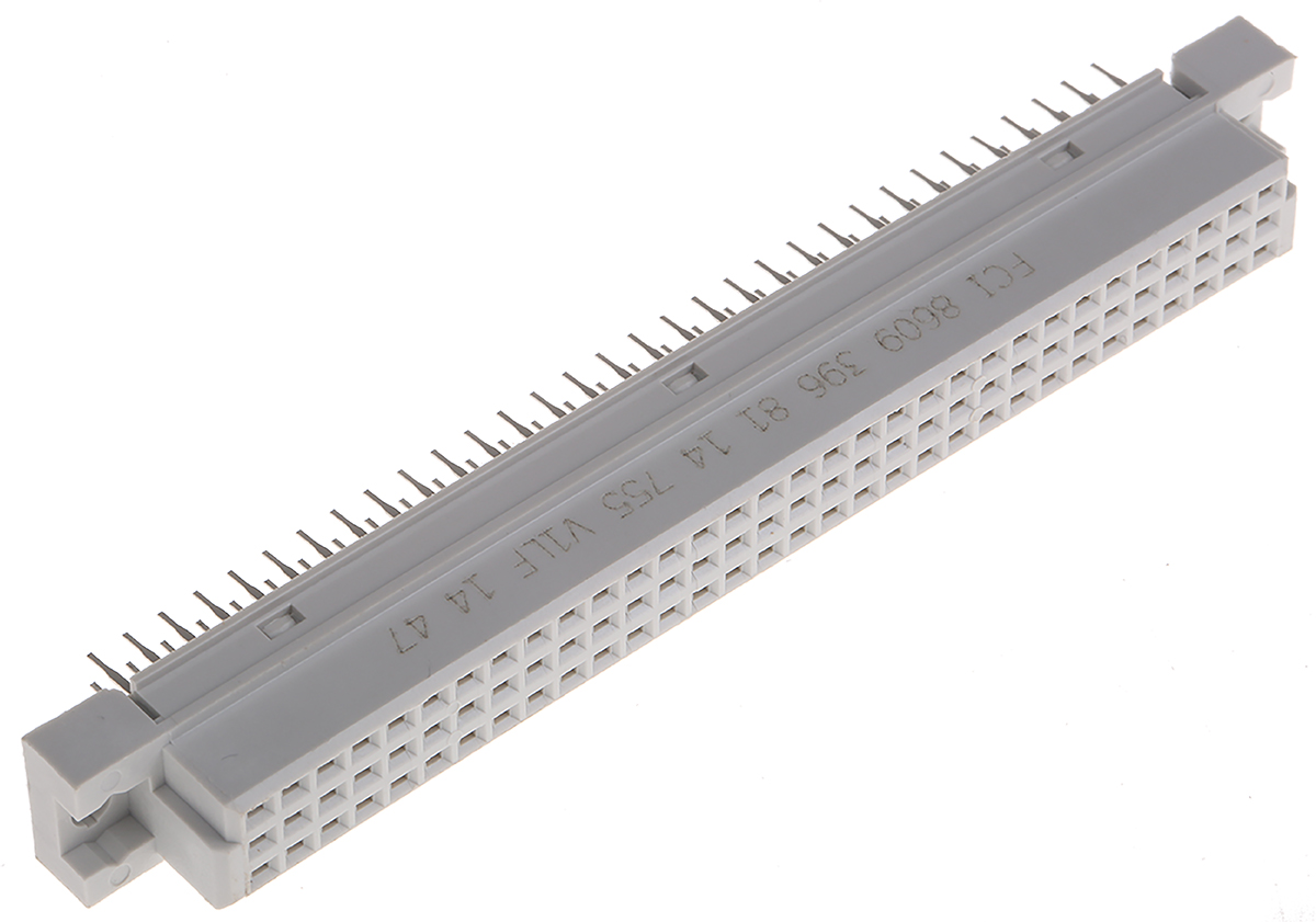 Amphenol Communications Solutions 96 Way 2.54mm Pitch, Type C Class C2, 3 Row, Straight DIN 41612 Connector, Socket