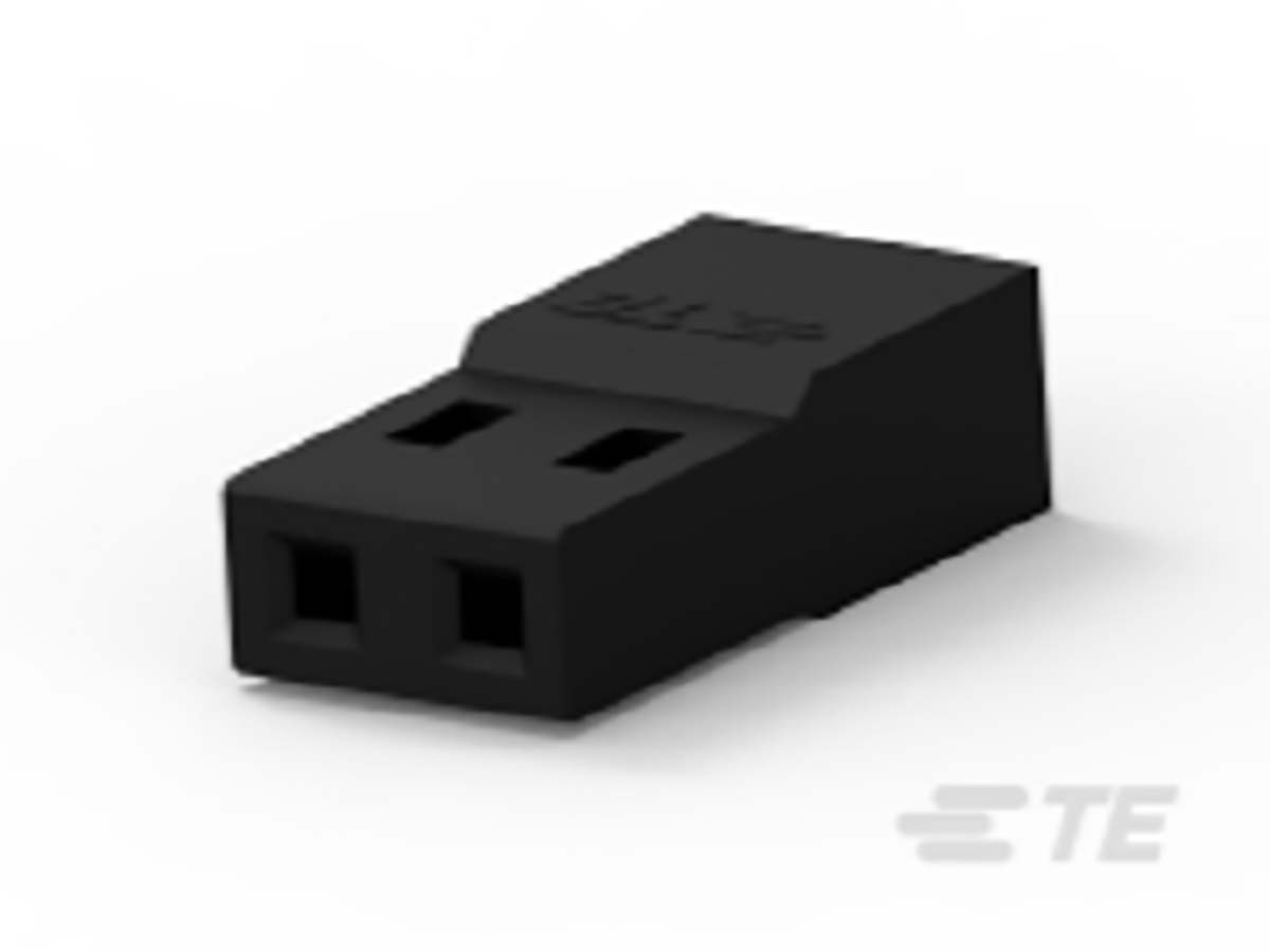 TE Connectivity, AMPMODU Female PCB Connector Housing, 2mm Pitch, 2 Way, 1 Row