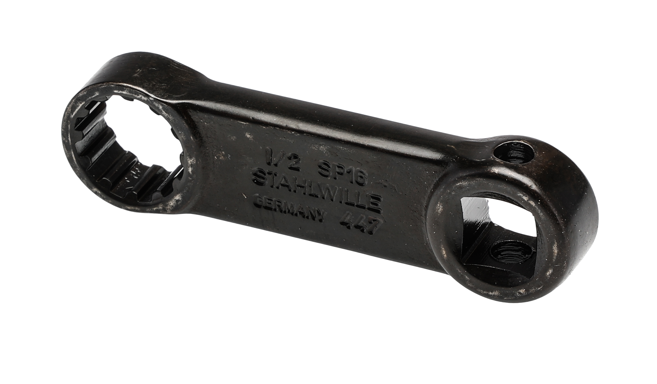 STAHLWILLE 447A series Series Square Spline Drive Adaptor, 50.8 mm, 19 x 9.2 / 19 x 11mm Insert, Gunmetal Finish