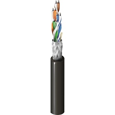 Belden1633ES, 305m Cat5e, Grey Unterminated to Unterminated, SF/UTP Shielded, Unterminated PVC Sheath