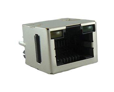Amphenol Communications Solutions RJHSE Series Female RJ45 Connector Vertical 1 Port 8 -Way