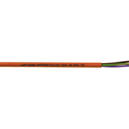 Lapp ÖLFLEX 0.75 mm² 2 Core Power Cable, Brown/Red Silicone, 50m