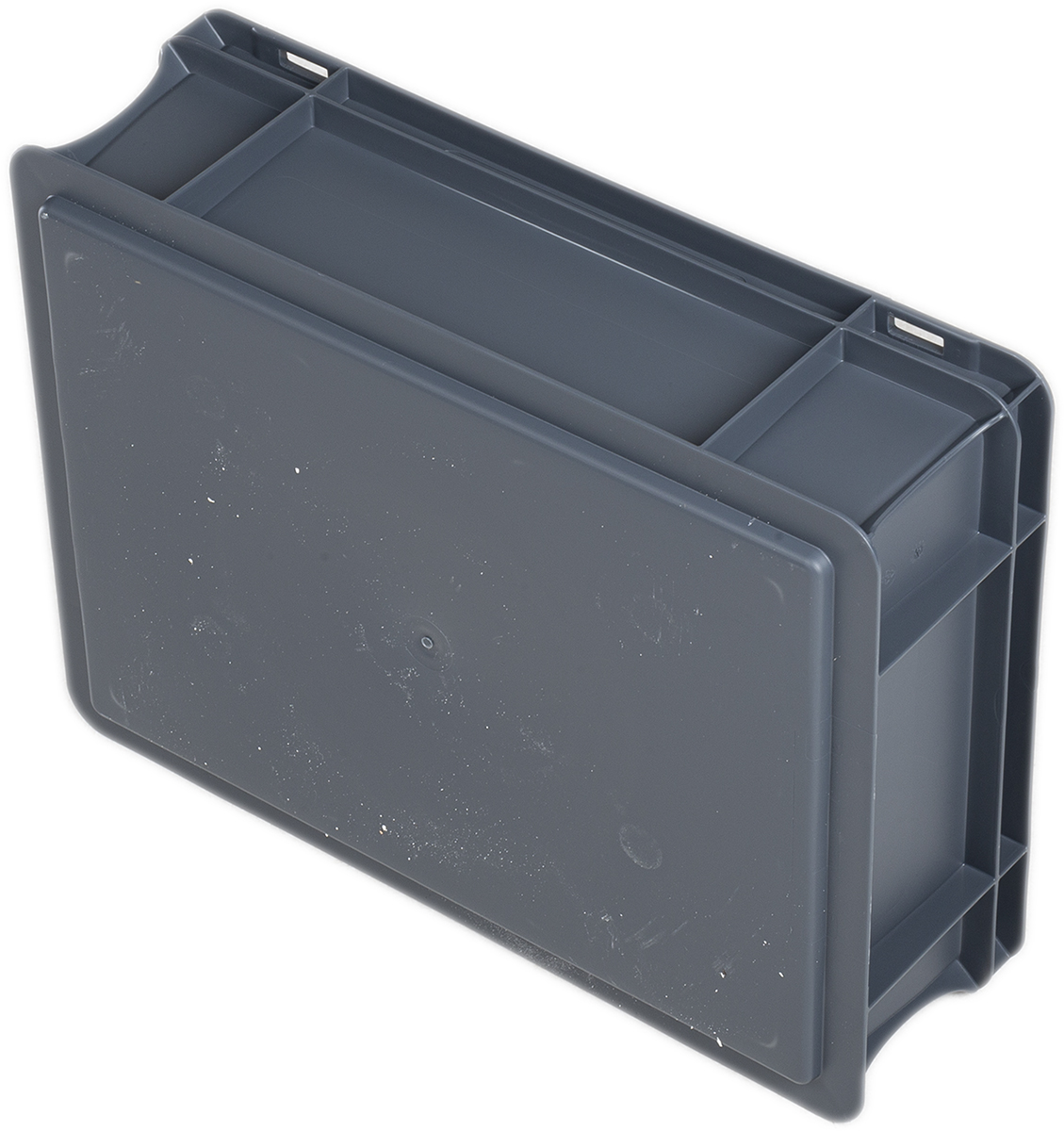 RS PRO 10L Grey PP Small Euro Containers, 120mm x 300mm x 400mm