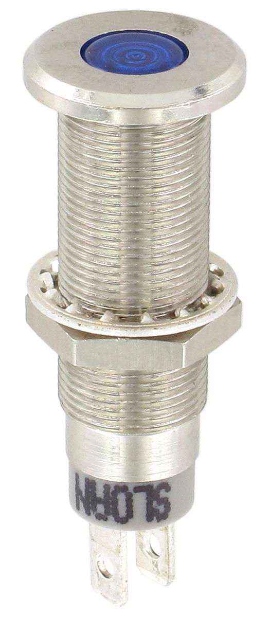 Sloan Blue Panel Mount Indicator, 5 → 28V, 8.2 x 7.6mm Mounting Hole Size, IP68