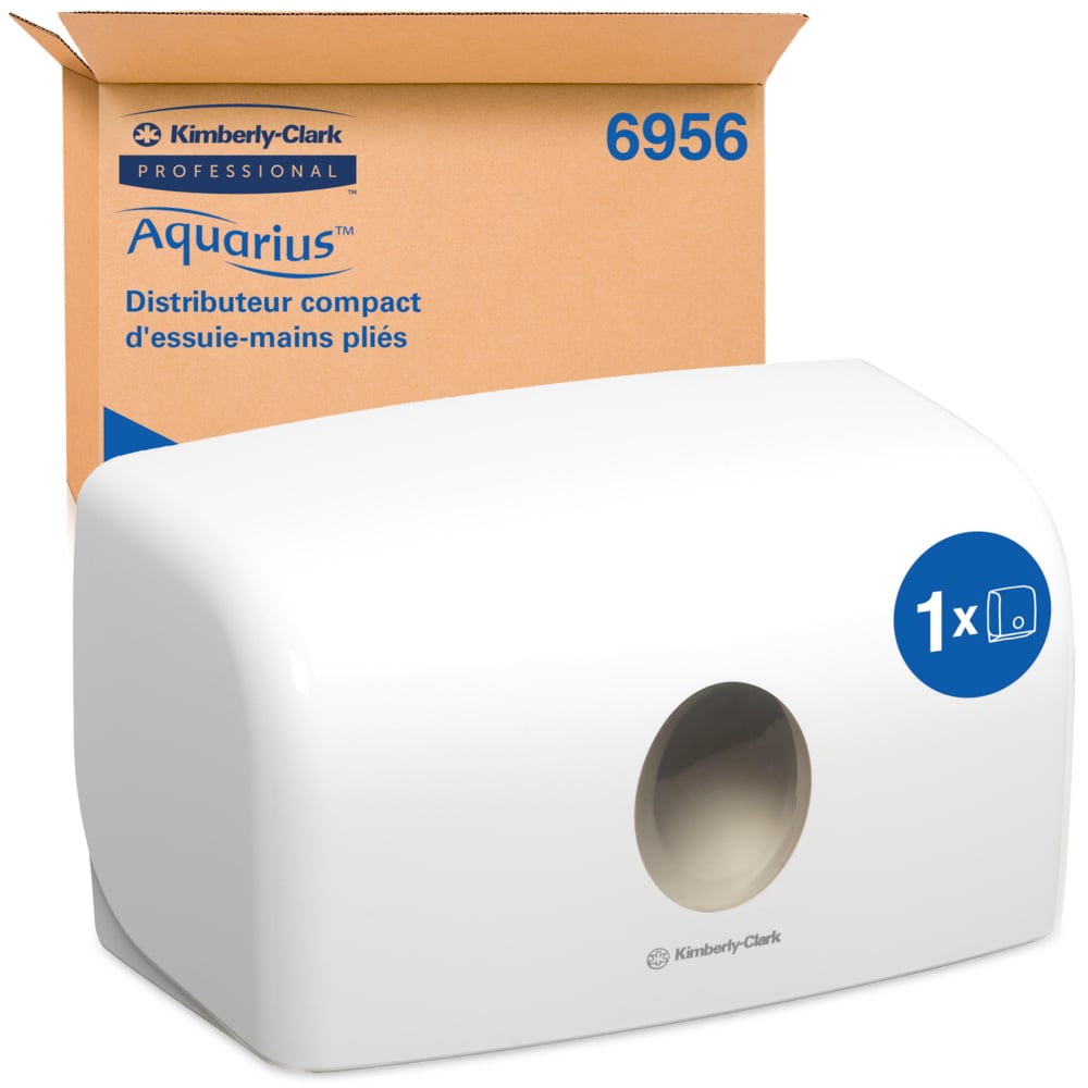 Aquarius ABS White Wall Mounting Paper Towel Dispenser, 287mm x 142mm x 159mm