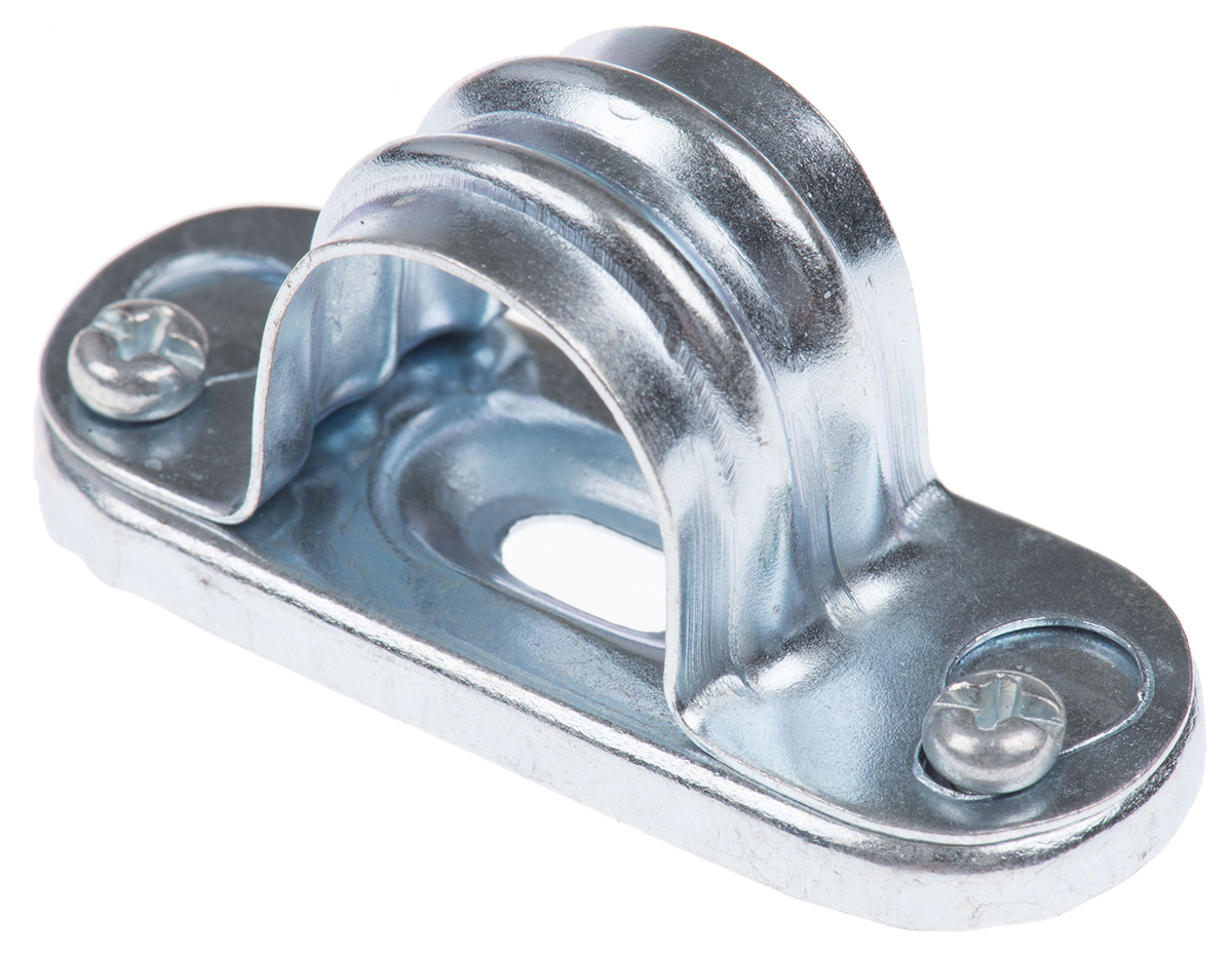 RS PRO Natural Steel Clamp Jumper, 20mm Max. Bundle