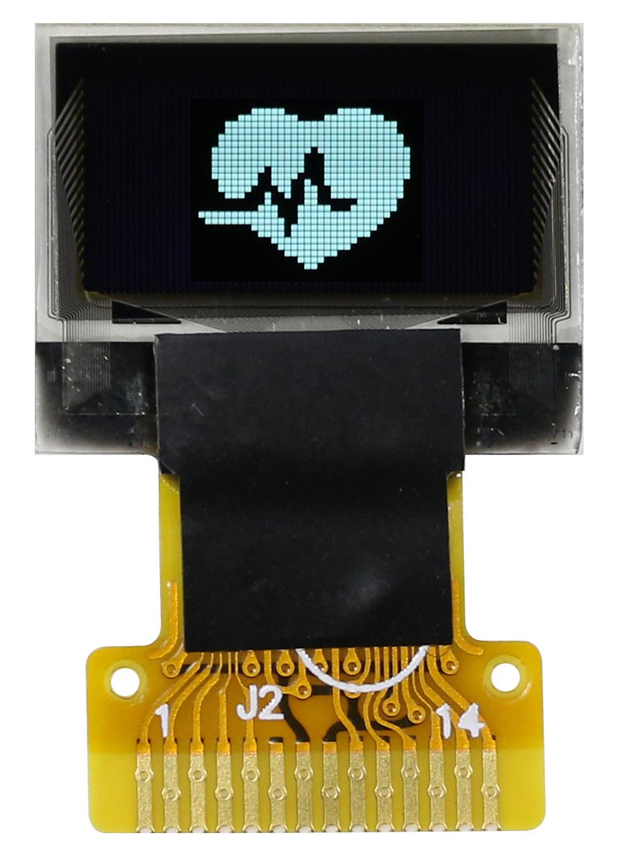 Midas 0.49in White Passive matrix OLED Display 64 x 32pixels COT I2C Interface