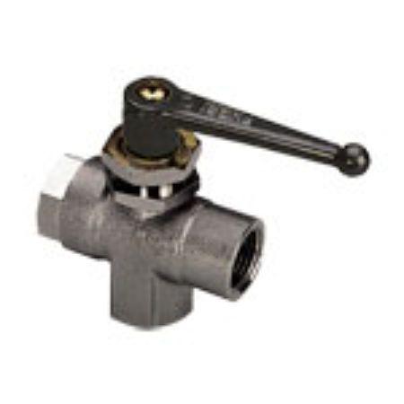 Legris Nickel Plated Brass 3 Way, Ball Valve, Threaded 1/4in, 11.8mm