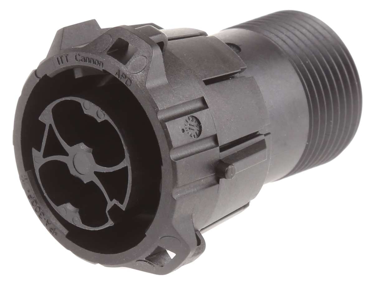 ITT Cannon, APD 2 Pole Din Plug, DIN 72585, 48 V dc IP67, Male, Cable Mount