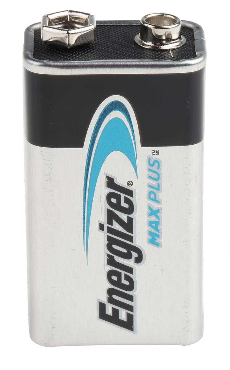 Energizer Energizer MAX PLUS Alkaline, Zinc Manganese Dioxide 9V Battery PP3