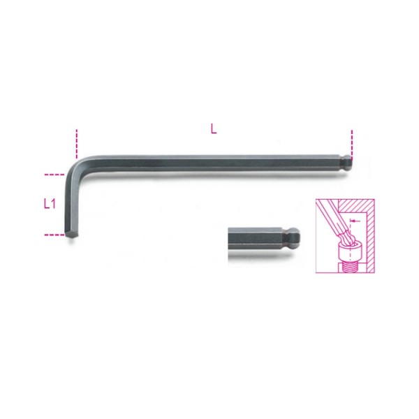 BETA L Shape Metric Hex Key, 1.5mm