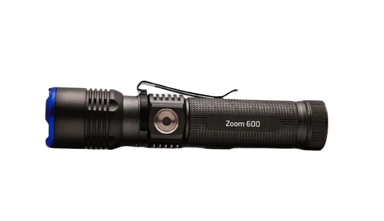 Nightsearcher Flash Light Torch Black - Rechargeable 6000, 135 mm