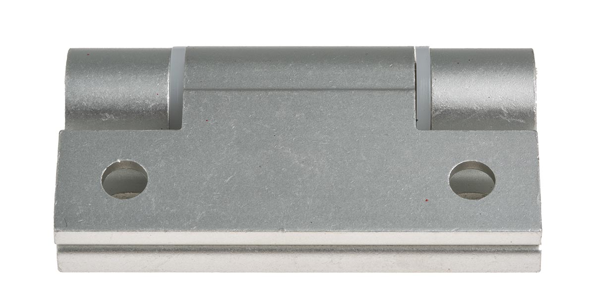 Pinet Aluminium Spring Hinge, Screw Fixing, 67mm x 55mm x 4.5mm