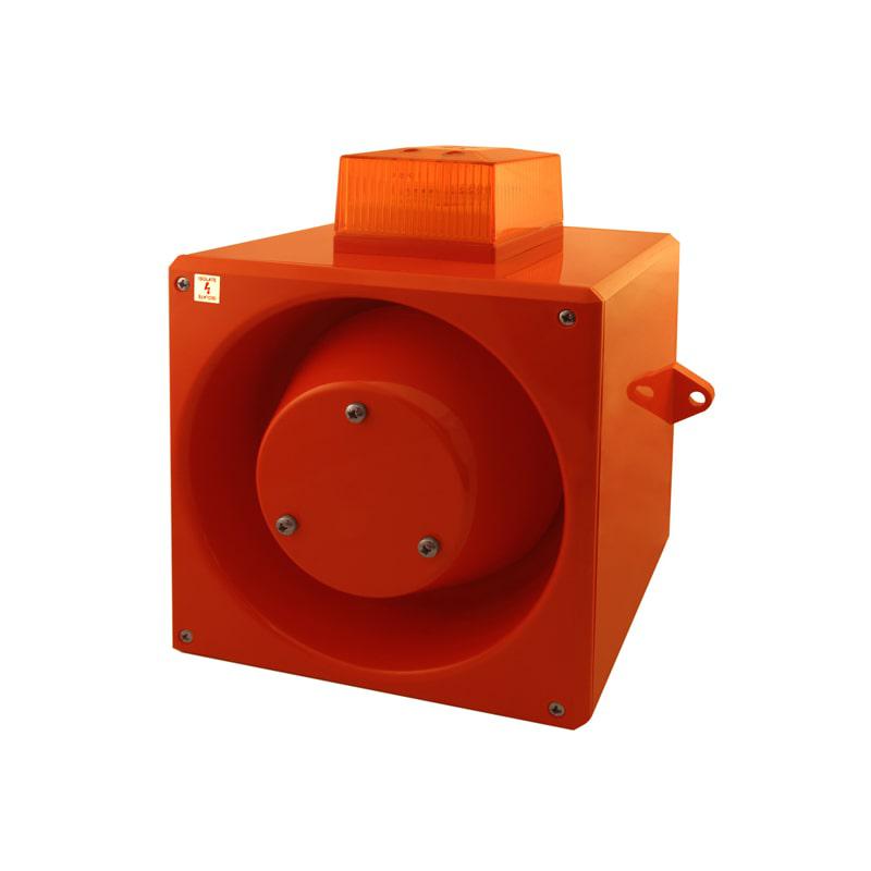 Clifford & Snell YL80 Series Red Sounder Beacon, 230 V, IP66, Side Mount, 116dB at 1 Metre