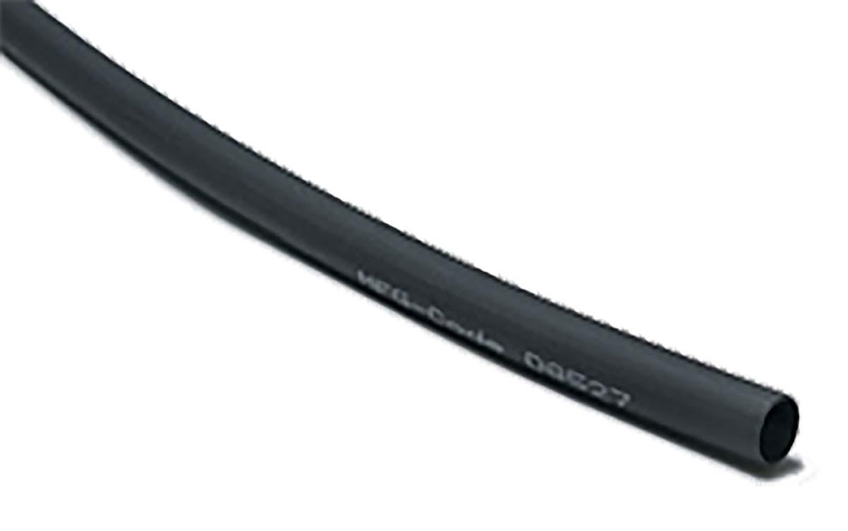 HellermannTyton Halogen Free Heat Shrink Tubing, Black 3.2mm Sleeve Dia. x 150m Length 2:1 Ratio, SE28 Series