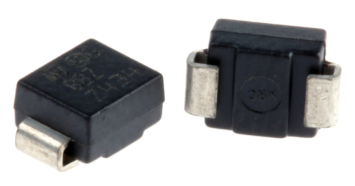 STMicroelectronics SMBJ5.0CA-TR, Bi-Directional TVS Diode, 600W, 2-Pin DO-214AA