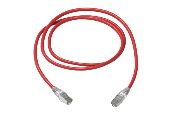 HellermannTyton Connectivity, 7m Cat6a, Red RJ45 to RJ45, S/FTP, Terminated