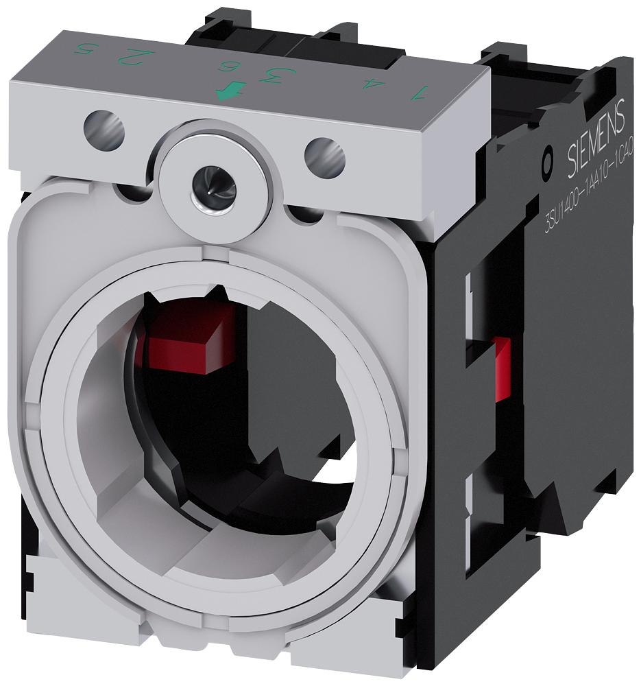 Siemens SIRIUS ACT 3SU15 Series Contact Block, 5 ... 500V, 2NC