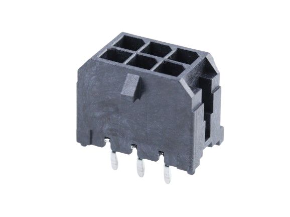 Molex Micro-Fit 3.0 Series Vertical Through Hole PCB Header, 6 Contact(s), 3 mm Pitch, 2 Row, Shrouded