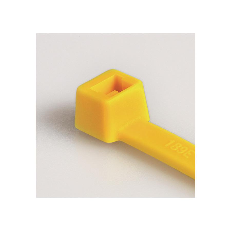 HellermannTyton Cable Tie, 365mm x 7.6 mm, Yellow Polyamide 6.6 (PA66), Pk-100