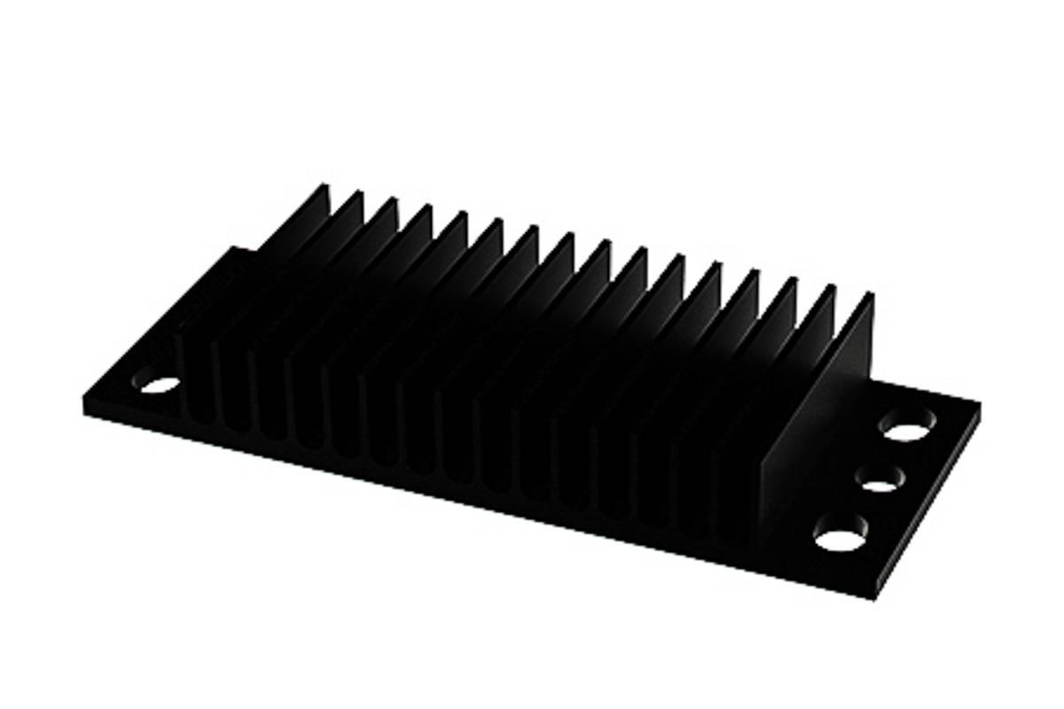 SPREADFAST Heatsink, 1/8 Brick DC/DC Converter, 58.4 x 22.9 x 8.7mm