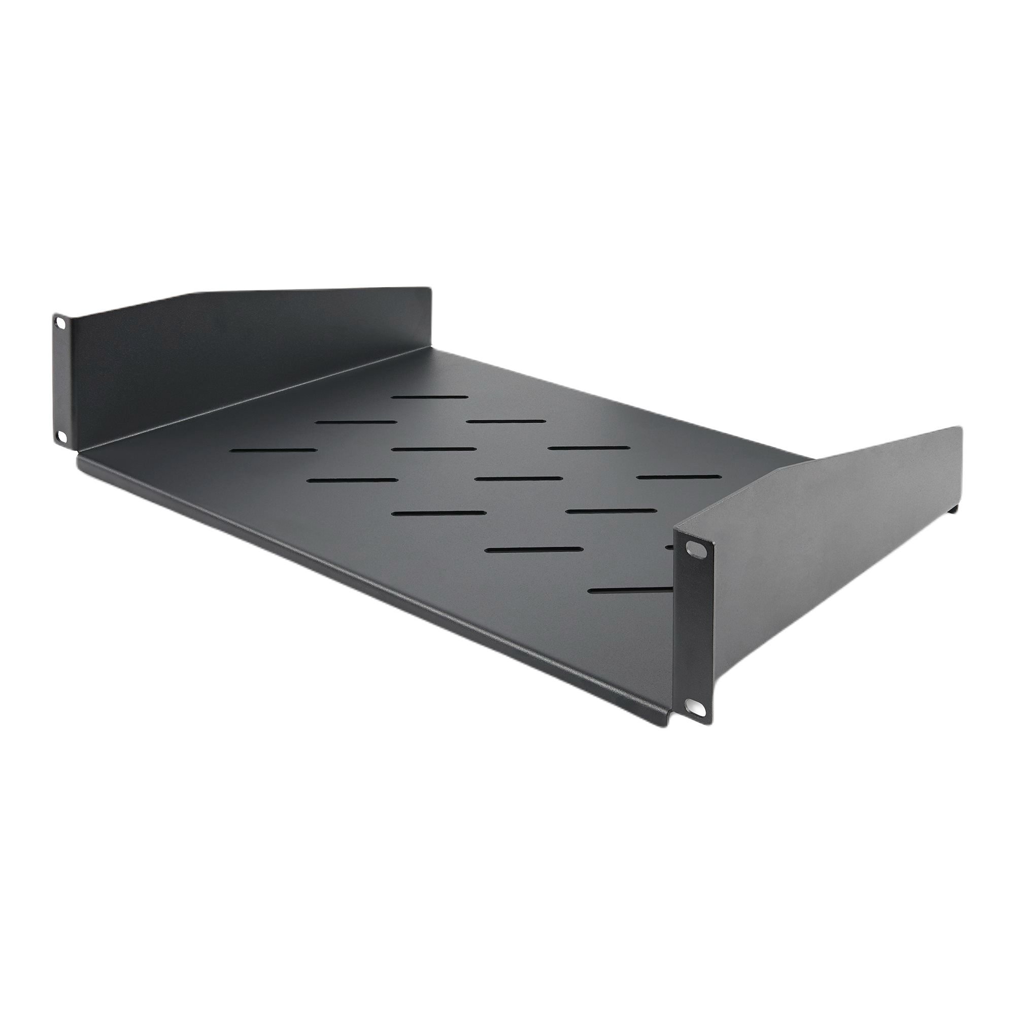 StarTech.com CABSHELFV2U Series Black Shelf, 2U, 11.3kg Load, 483mm x 315mm