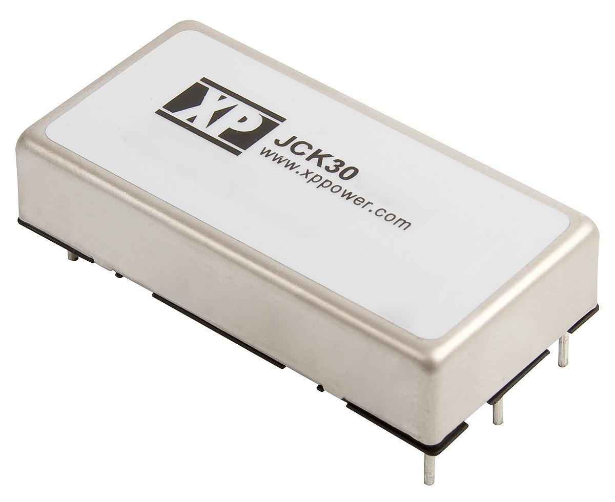 XP Power JCK DC-DC Converter, 12V dc/ 2.5A Output, 18 → 36 V dc Input, 30W, Through Hole, +75°C Max Temp -40°C