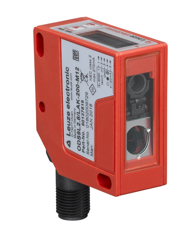 Leuze Against Object Photoelectric Sensor, Rectangular Sensor, 50 → 450 mm Detection Range IO-LINK