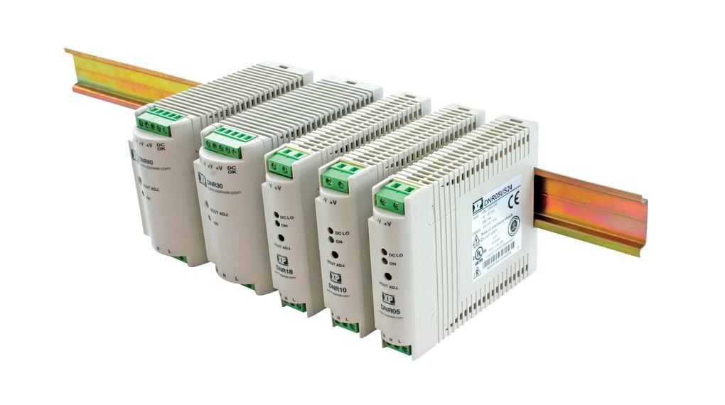 XP Power DNR Series Power Supply, 90 → 264V ac ac, dc Input, 48V ac, dc Output, 10A Output, 480W