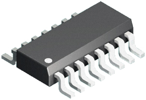 Isocom, IS2801-4 DC Input NPN Phototransistor Output Quad Optocoupler, Surface Mount, 16-Pin SMD