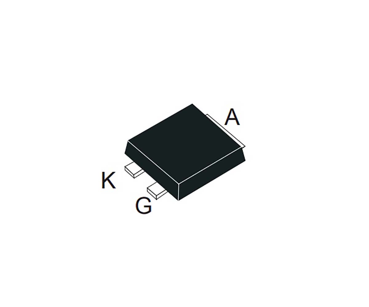 STMicroelectronics X0115MUF, Thyristor 600V, 1A 0.15mA