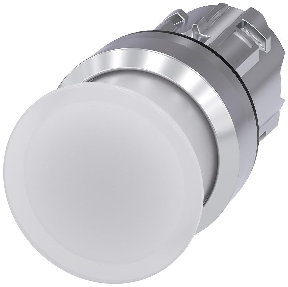 Siemens SIRIUS ACT 3SU10 Series White Momentary Push Button Head, 22mm Cutout, IP66, IP67, IP69K