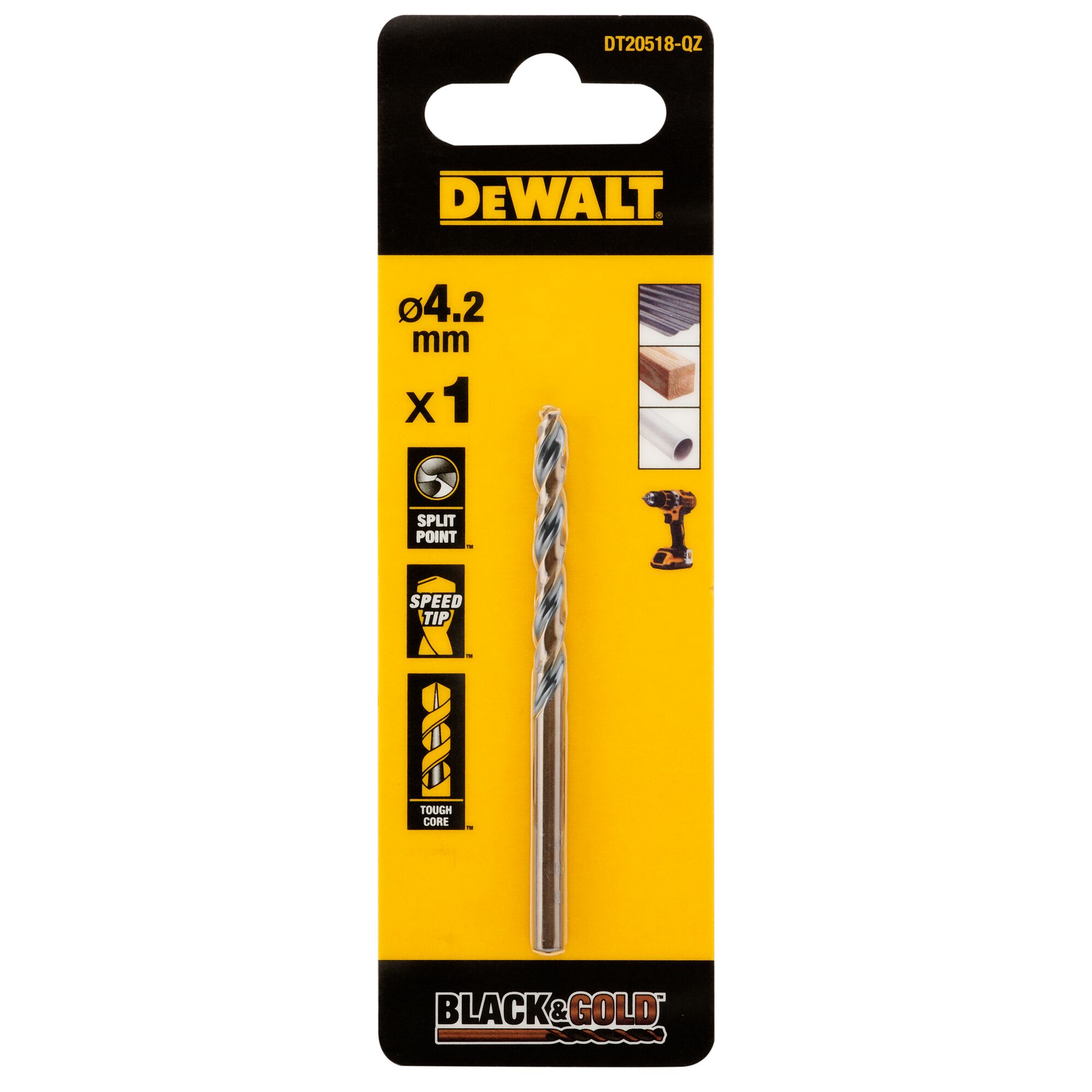 DeWALT DT600 Series Masonry Drill Bit for Masonry, 5.5mm Diameter