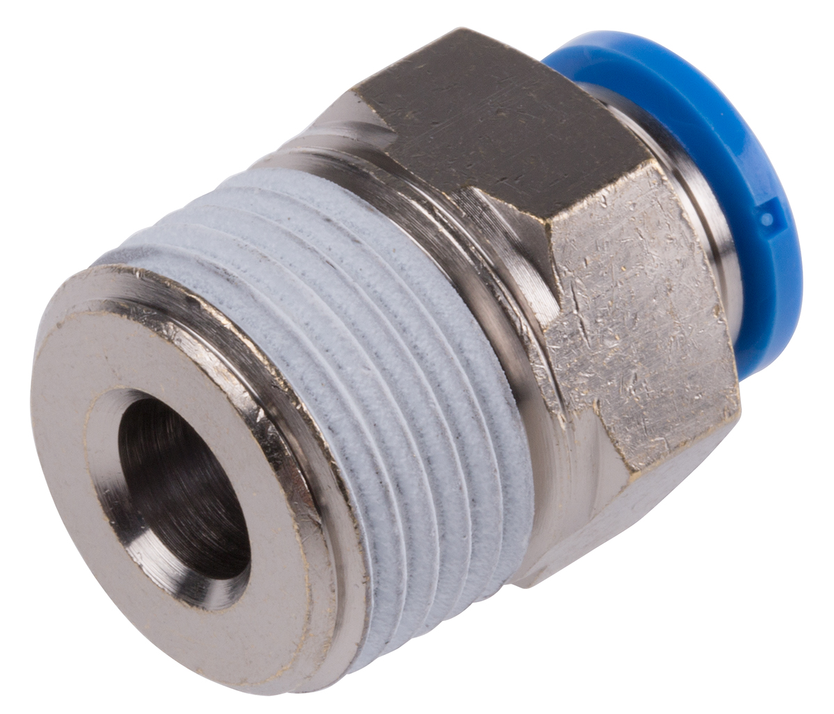 Festo QS Series Straight Threaded Adaptor, R 1/2 Male to Push In 10 mm, Threaded-to-Tube Connection Style, 190646
