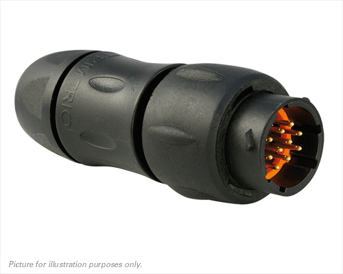 Souriau Sunbank by Eaton Circular Connector, 10 Contacts, In-Line, Standard Connector, Plug, Male, IP68, IP69K, UTS