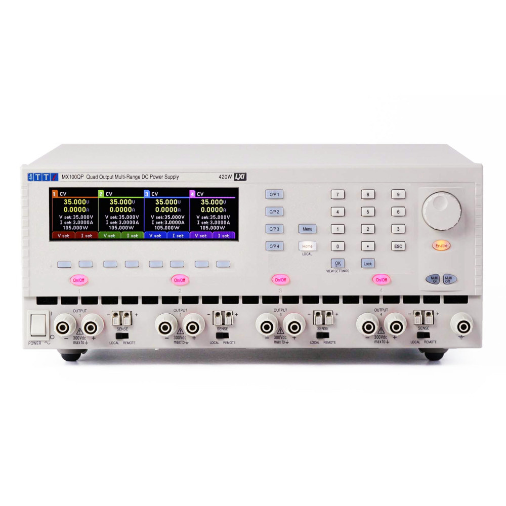 Aim-TTi MX Series Digital Bench Power Supply, 70V, 6A, 4-Output, 420W