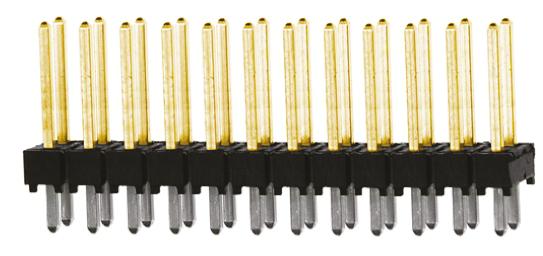 Samtec TSW Series Straight Through Hole Pin Header, 24 Contact(s), 2.54 mm Pitch, 2 Row, Unshrouded