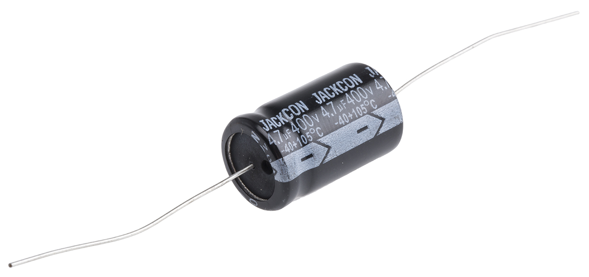 RS PRO 4.7μF Aluminium Electrolytic Capacitor 400V dc, Axial, Through Hole