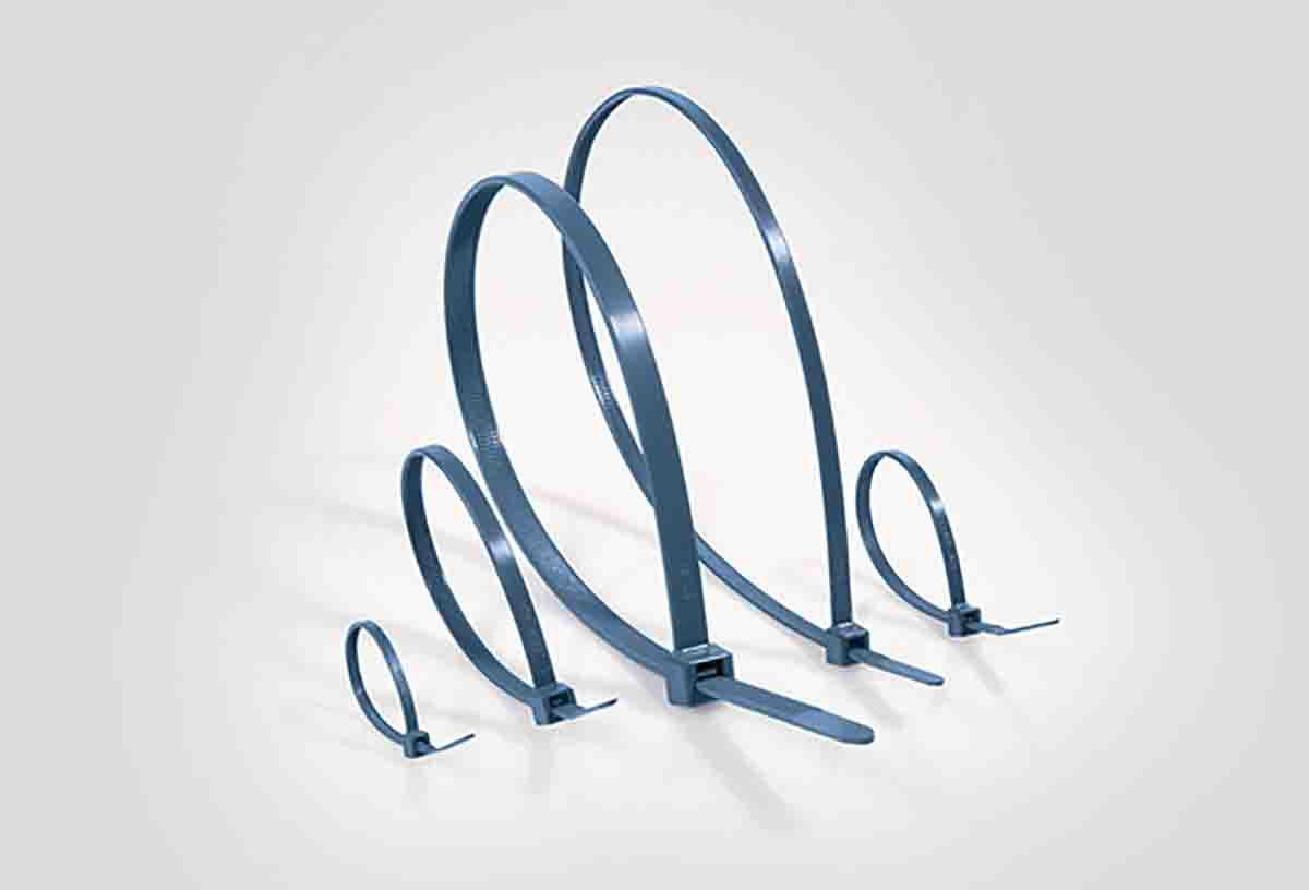 HellermannTyton Cable Tie, 380mm x 4.7 mm, Green PA 6.6 Heatstabilised, Pk-100