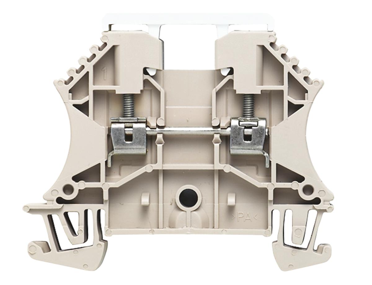 Weidmuller W Series Dark Beige Thermoelectric Voltage Terminal Block Pair, 2.5mm², Single-Level, Screw Termination
