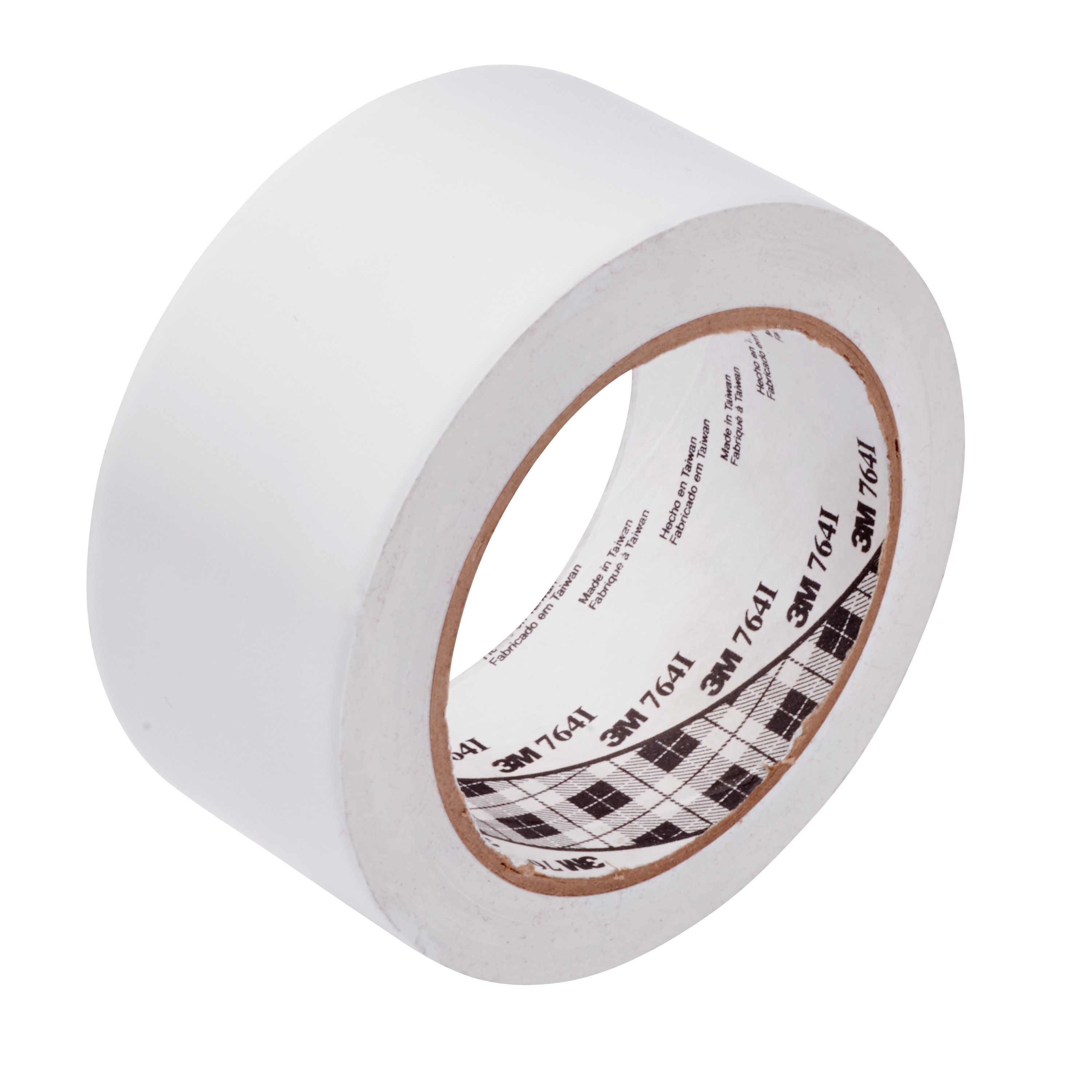 3M 764 White PVC 1296in Vinyl Tape, 0.125mm Thickness "None"
