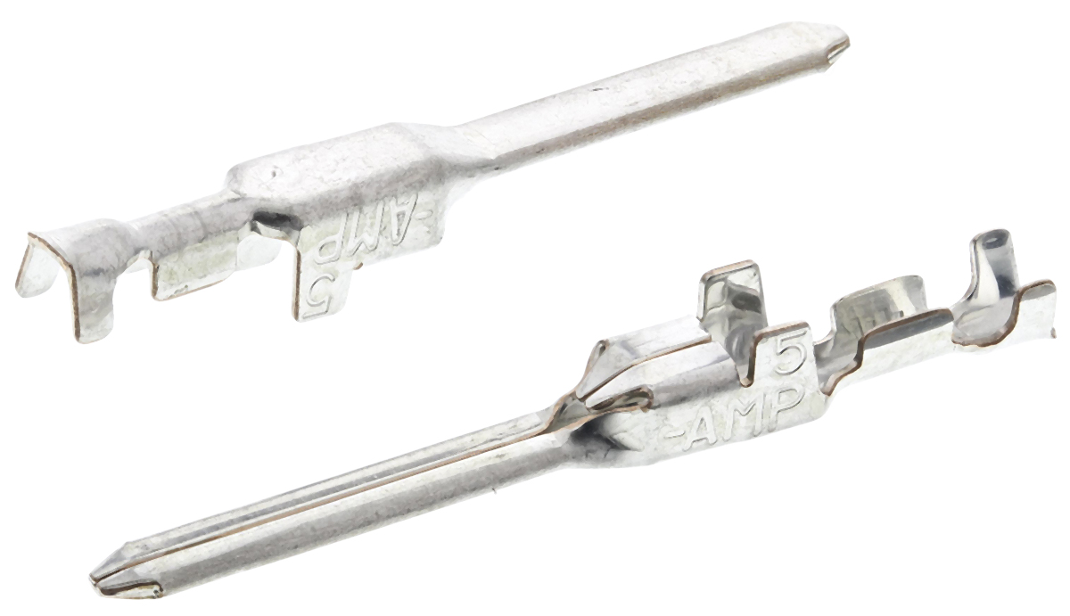 TE Connectivity Dynamic 3000 Series Male Crimp Terminal, 28AWG Min, 24AWG Max