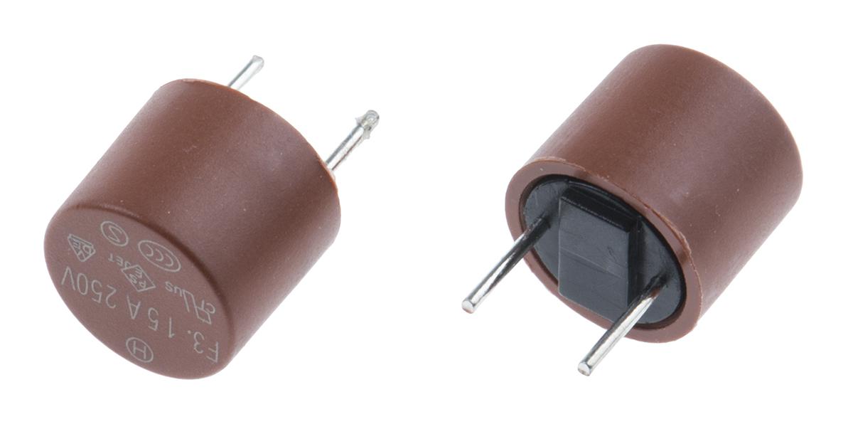 RS PRO PC Board Non Resettable Fuse, Radial 3.15A, 250V ac