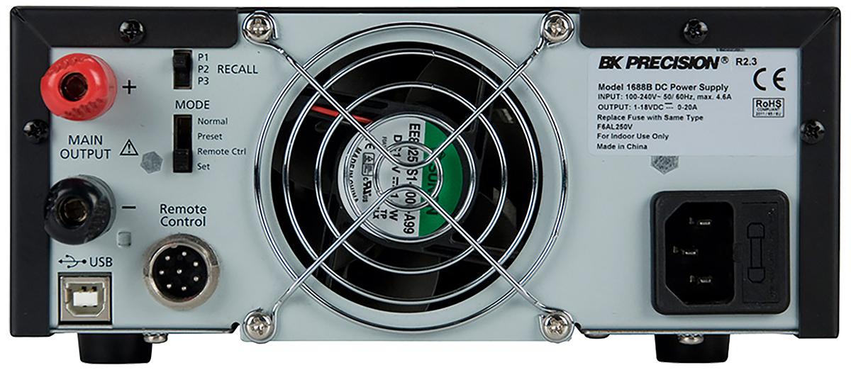 BK Precision 1685B Series Digital Bench Power Supply, 1 → 60V, 0 → 5A, 1-Output - RS Calibrated