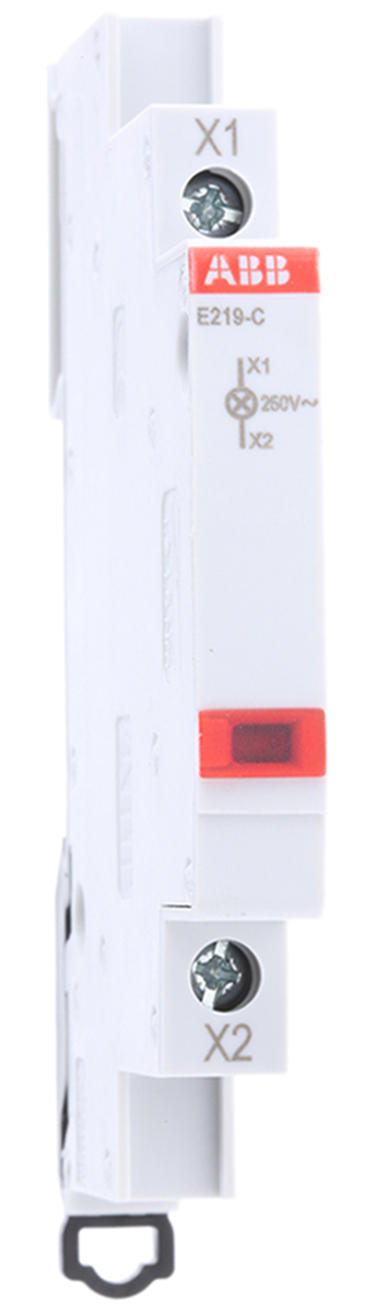 ABB, E219 Red LED Indicator, IP20, 250V ac