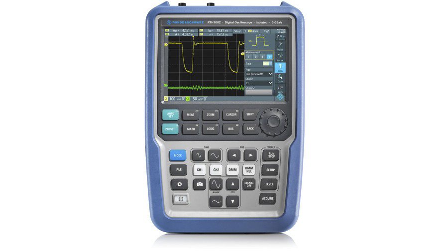 Rohde & Schwarz RTH1004 Scope Rider Series, 200MHz Handheld Oscilloscope, 4 Analogue Channels - UKAS Calibrated