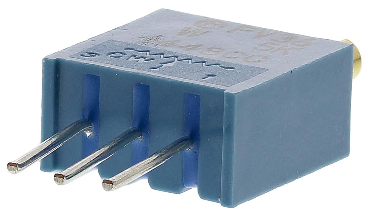 5kΩ, Through Hole Trimmer Potentiometer 0.5W Top Adjust Bourns, PV36